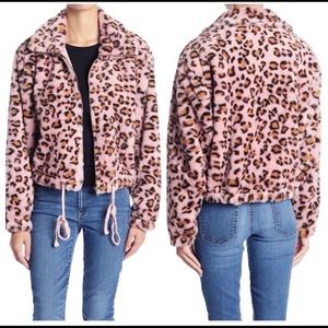 Victoria’s Secret pink Know one cares faux fur jacket